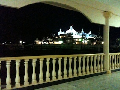 Oneness Temple at night